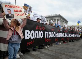 The action calling for the release of Ukrainian soldiers from captivity