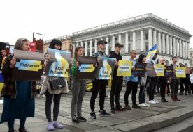 The action calling for the release of Ukrainian soldiers from captivity
