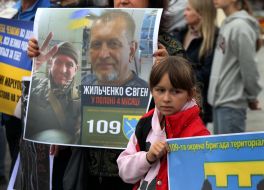 The action calling for the release of Ukrainian soldiers from captivity