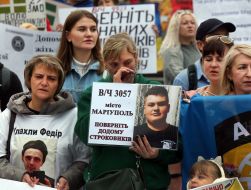 The action calling for the release of Ukrainian soldiers from captivity