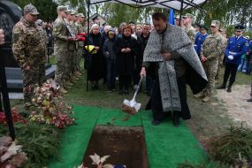 Церемония прощания с командиром "призраков Киева", военным летчиком Михаилом Матюшенко