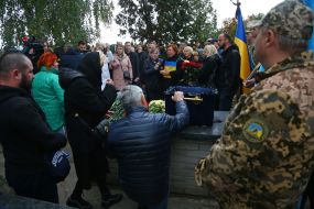 Церемония прощания с командиром "призраков Киева", военным летчиком Михаилом Матюшенко