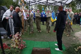 Церемония прощания с командиром "призраков Киева", военным летчиком Михаилом Матюшенко