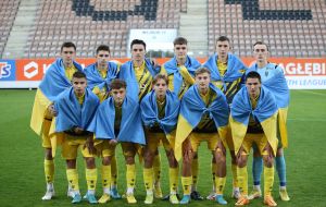 Players of the youth team of FC Rukh (Ukraine)