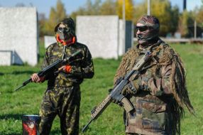 Military training for civilians in Lviv