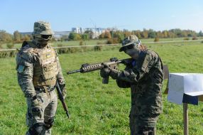 Military training for civilians in Lviv