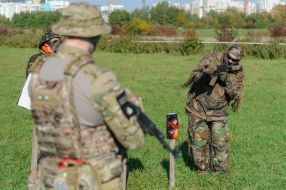 Military training for civilians in Lviv
