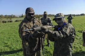 Military training for civilians in Lviv