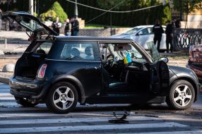 Consequences of rocket fire by the Russian occupiers in Kyiv