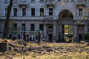 Consequences of rocket fire by the Russian occupiers in Kyiv