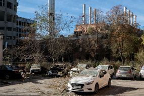 Consequences of rocket fire by the Russian occupiers in Kyiv