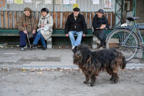 Local people in Kupyansk