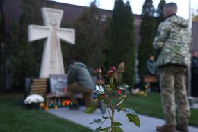 Monument in honor of Kyiv residents - defenders of Ukraine in Kyiv