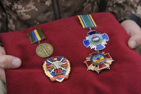 Церемония прощания с погибшим подполковником Дмитрием Кучинским