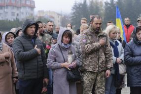 Церемония прощания с погибшим подполковником Дмитрием Кучинским