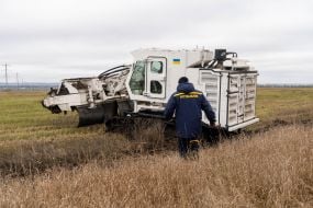 Armtrac 400 demining machine