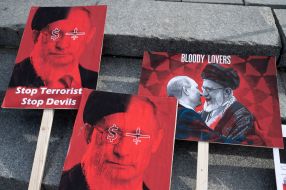 Акція протесту іранської діаспори проти участі Ірану в російській війні з Україною