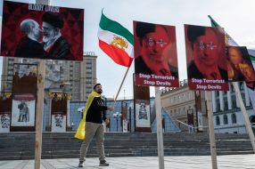 Акція протесту іранської діаспори проти участі Ірану в російській війні з Україною