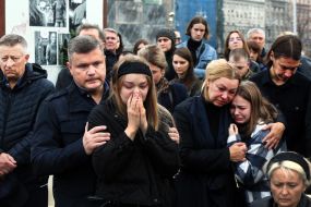 Farewell ceremony for the fallen Marine Maksym Tokarev