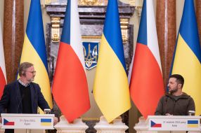 Meeting of Volodymyr Zelenskyi and Petr Fiala