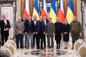 Meeting of Volodymyr Zelenskyi and Petr Fiala