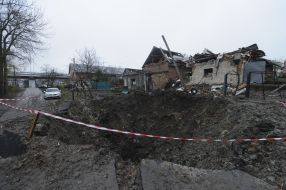 Последствия ракетных обстрелов в селе Солонка во Львовской области