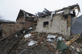 Последствия ракетных обстрелов в селе Солонка во Львовской области