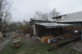 Последствия ракетных обстрелов в селе Солонка во Львовской области