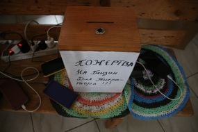 Volunteer point in Kherson