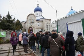 Volunteer point in Kherson