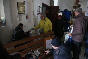 Volunteer point in Kherson