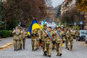 Funeral ceremony of Oleg Gubal and Oleg Grichushenko