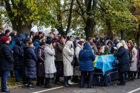 Funeral ceremony of Oleg Gubal and Oleg Grichushenko