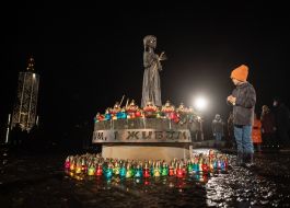 Sculpture "Bitter Memory of Childhood" on the Day of Remembrance of the Victims of the Holodomors