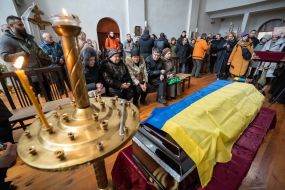 Farewell ceremony for Ukrainian children's writer Volodymyr Vakulenko