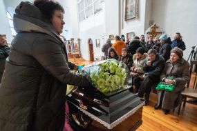 Farewell ceremony for Ukrainian children's writer Volodymyr Vakulenko