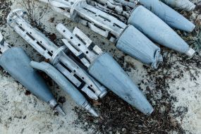 "Cemetery" of shells with which Russia shelled Kharkiv