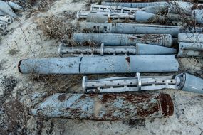 "Cemetery" of shells with which Russia shelled Kharkiv