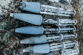 "Cemetery" of shells with which Russia shelled Kharkiv