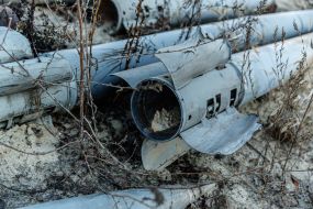 "Cemetery" of shells with which Russia shelled Kharkiv