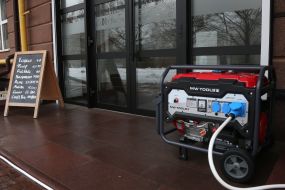 Generator near the cafe