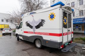 Special ambulance for resuscitation of newborns