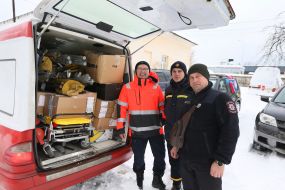 Transfer of aid to units of the State Emergency Service in the Dnipropetrovsk region