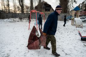 Последствия обстрела Киева