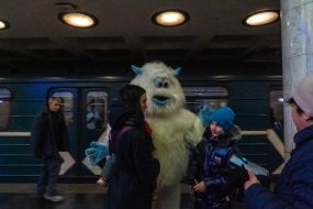 Opening of the city Christmas tree at the "Universitet" metro station in Kharkiv