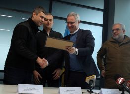 Dmytro Rybalka, Vasyl Lozynskyy, Mikhael Brodskyy, Herman Halushchenko