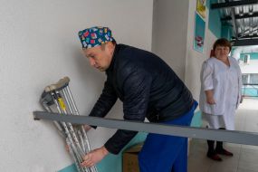 Humanitarian aid for a hospital in Kharkiv region