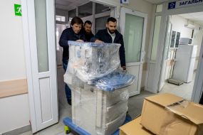 Humanitarian aid for a hospital in Kharkiv region