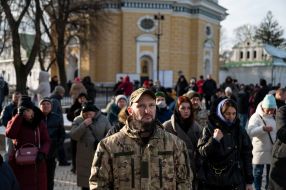 Christmas service in Kiev-Pechersk Lavra