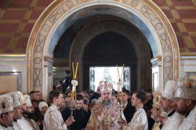Christmas service in Kiev-Pechersk Lavra